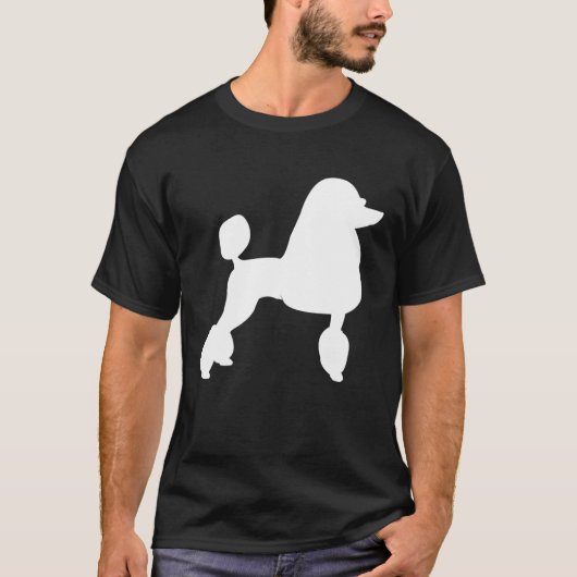 プードル歩く Tシャツ (正面)