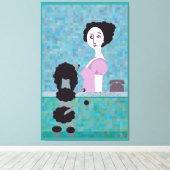 プードル毛 キャンバスプリント (インサイチュ (ウッドフロア))