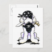 プードル海賊 ポストカード (正面/裏面)