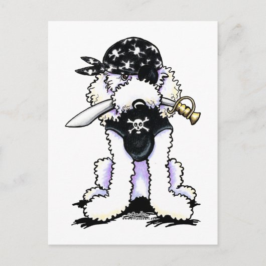 プードル海賊 ポストカード (正面)