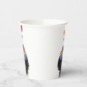 プードル犬とハートバレンタインデー 紙コップ (左)