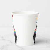 プードル犬とハートバレンタインデー 紙コップ (右)