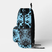 プードル犬のオーナー プリントバックパック (右)