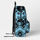 プードル犬のオーナー プリントバックパック (左)