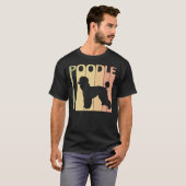 プードル犬のオーナー Tシャツ (正面フル)