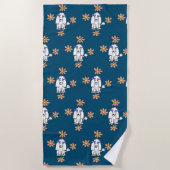 プードル犬のビーチタオル ビーチタオル (正面)