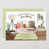 プードル犬の動きの発表 招待状 (正面/裏面)