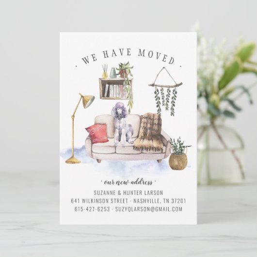 プードル犬の動きの発表 案内状 (スタンド正面)