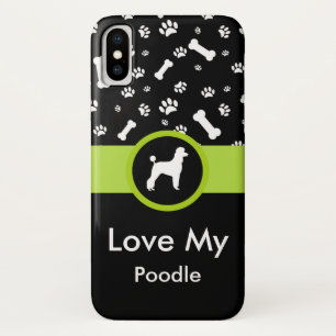 プードル犬の品種デザイン iPhone X ケース