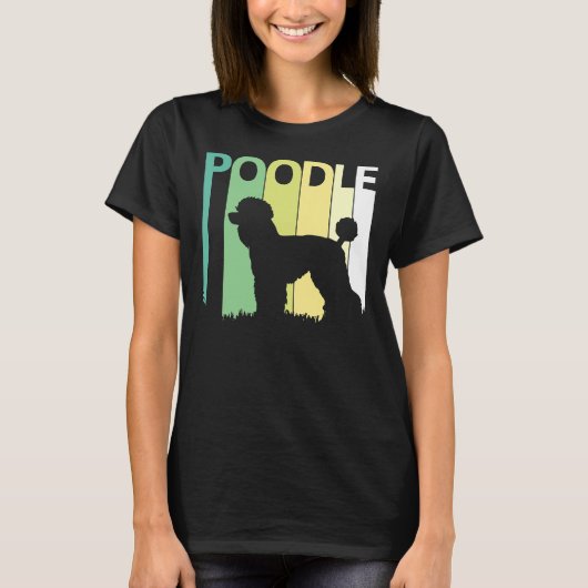 プードル犬の品種 Tシャツ (正面)
