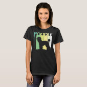 プードル犬の品種 Tシャツ (正面フル)