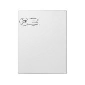 プードル犬の漫画 ノートパッド (回転)