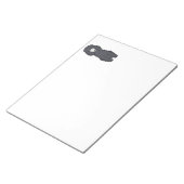 プードル犬の漫画 ノートパッド (アングル)