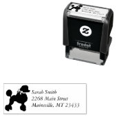 プードル犬の赤ちゃんシャワーパピーグレー男女兼用 セルフインキングスタンプ (インサイチュ)