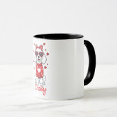 プードル犬コーヒーマグ バレンタインデー 2026 マグカップ (正面右)