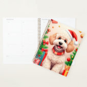 🎁プードル犬サンタ帽子クリスマスプランナー✨ プランナー手帳 (ディスプレー)