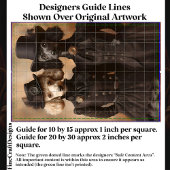 プードル犬ビクトリアン黒い服CP4デコパージュ 薄葉紙