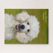 プードル犬。 ジグソーパズル (横)