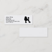 プードル犬 スキニー名刺 (正面/裏面)