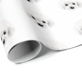 プードル犬_パターン ラッピングペーパー (ロールコーナー)