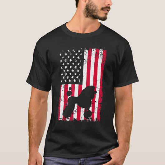 プードル犬 1 Tシャツ (正面)