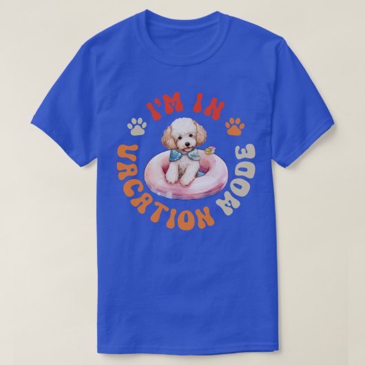 プードル犬 Tシャツ (デザイン正面)