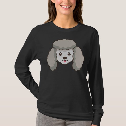 プードル犬 Tシャツ (正面)