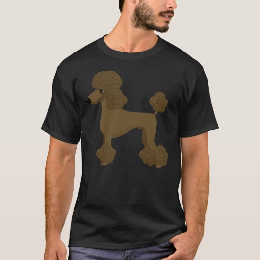 プードル犬 Tシャツ (正面)