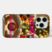プードル祝の二つのクリスマス Case-Mate iPhoneケース (裏面 (横))