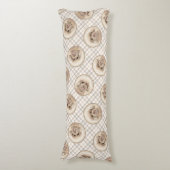 プードル絵を描のおもちゃアプリコットクリームオリジナルドッグアート ボディピロー (正面縦)