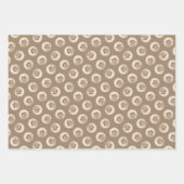 プードル絵を描のおもちゃアプリコットクリームオリジナルドッグアート ラッピングペーパーシート (正面3)