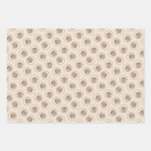 プードル絵を描のおもちゃアプリコットクリームオリジナルドッグアート ラッピングペーパーシート (正面)