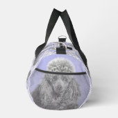 プードル絵を描のミニチュアトイシルバーグレードッグアート ダッフルバッグ (右)