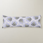 プードル絵を描のミニチュアトイシルバーグレードッグアート ボディピロー (正面)