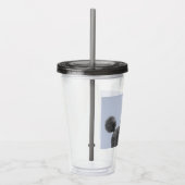 プードル絵画のミニチュアトイブラックオリジナルアート アクリルタンブラー (右)