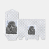 プードル絵画のミニチュアトイブラックオリジナルアート フェイバーボックス (折り畳みなし)