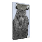 プードル絵画のミニチュアトイブラックオリジナルアート ミニクリップボード (アングル)