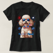 プードル誇りを持ったと – 7月犬Tシャツ4日 Tシャツ (デザイン正面)