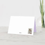 プードル誕生日カード 箔グリーティングカード (裏面)