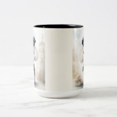 プードル警察…アクションの手 ツートーンマグカップ (中央)