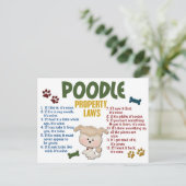 プードル財産法4 ポストカード (スタンド正面)
