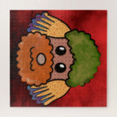 プードル醜い犬の顔ジグソーパズル ジグソーパズル (横)