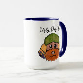 プードル醜い犬の顔マグ マグカップ (正面右)