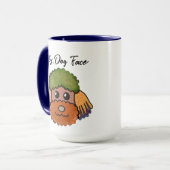 プードル醜い犬の顔マグ マグカップ (正面左)