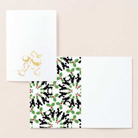 プードル金ゴールド 箔カード (ディスプレー)