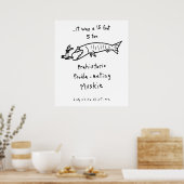 プードル食べ物ーのマッキー ポスター (キッチン)