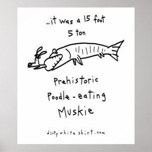 プードル食べ物Muskie ポスター
