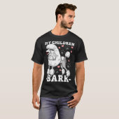 プードル かわいい 犬 ママ パパ Tシャツ (正面フル)