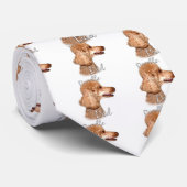 プードル（アプリコット）パパ2 ネクタイ (ロール)