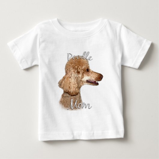 プードル(アプリコット)ママ2 ベビーTシャツ (正面)